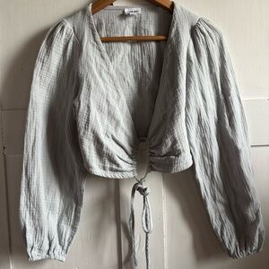 Lane 201 Long Sleeve Cropped Top